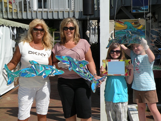 Mosaic Class- Mirror & Dolphins