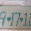 Recycled Glass Date Plaque