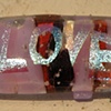 Love Pendant - Magenta and Pink