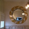 Master Bathroom Stained Glass Mirror: Installed 