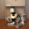 Drum Kit with the Sound of its own Destruction