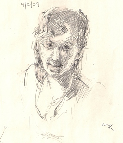 self portrait (looking like Grandma)
