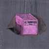 pink milk crate