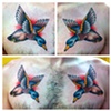 double duck chest tattoo by sanchez
