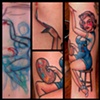 artist pin up by sanchez tattooer