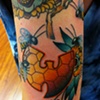 nerida's wu tang symbol killer bees tattoo by sanchez