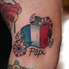 jakes french flag flowers tattoo