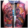 ship attack tattoo on brendan by sanchez tattooer