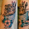nerida's ewok in a teacup tattoo