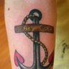 gareths anchor on forearm tattoo
