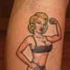 diana's marilyn monroe pin-up tattoo