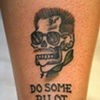 goose movember skull