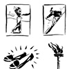 Golf, Ski, Shoes, Torch