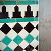 Alhambra, Generalife and Albayz&iacute;n, Granada, Tile and Carved Wall