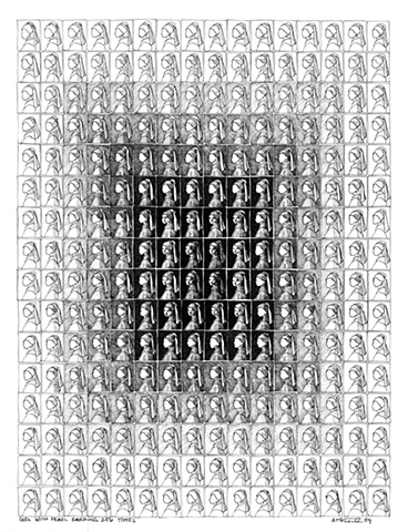 GIRL WITH A PEARL EARRING 256 TIMES (FADING)