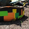 Orange and green rectangles
side view