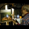 The artist at work