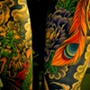Marcus Dragon/ Phoenix sleeve detail