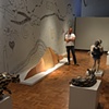 a past presents a future, self portrait in gallery