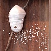 Untitled 2
Wood, wire, couture fabric scraps
48 x 30 x 9 inches