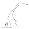 A Huge Rock Towered Among Pines