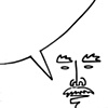 Man with Mustache and Word Bubble