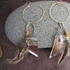 Glass and Feather Hoops