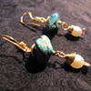 Turquoise and Pearl Drops