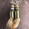 Citrine and Shell Earrings