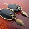 Black Onyx Dip Earrings