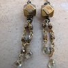 Brass and Lemon Citrine Earrings