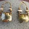 Brass Dome Hoops