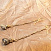 Single Pyrite Dangle Earrings
