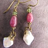 Ruby and Pearl Dangles