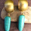 Hoop and Stone Earrings