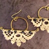 Lace and Sapphire Earrings