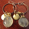 Small Prehnite and Pyrite Hoops
