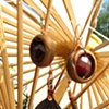 Agate and Feather Earrings