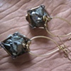 Pyrite and Short Chain Earrings