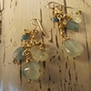 Green Stone Bunch Earrings