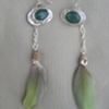 Single Parrot Feather Dangles