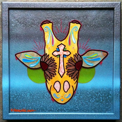 giraffe sugar skull