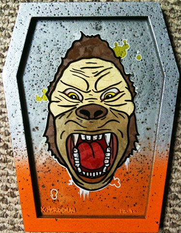 ape coffin lowbrow herdeman