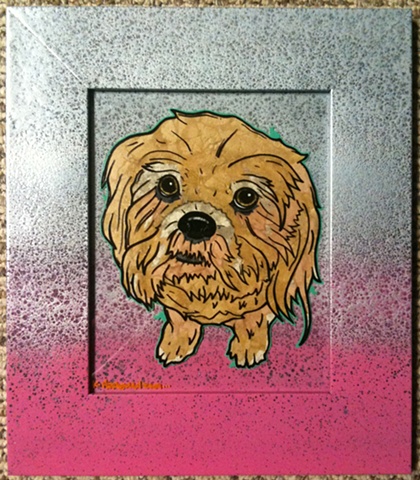 dog painting nyla