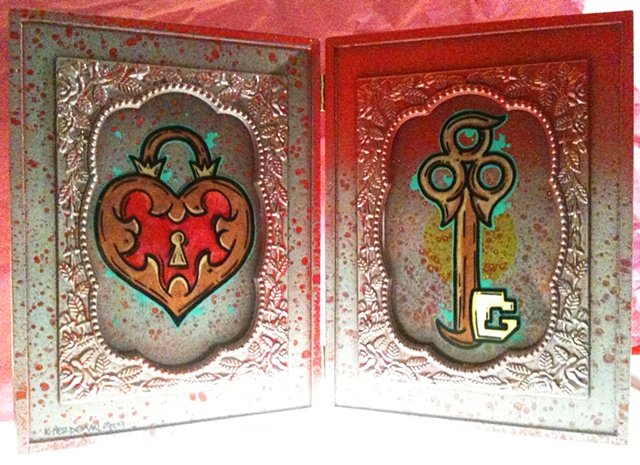 heart lock skeleton key