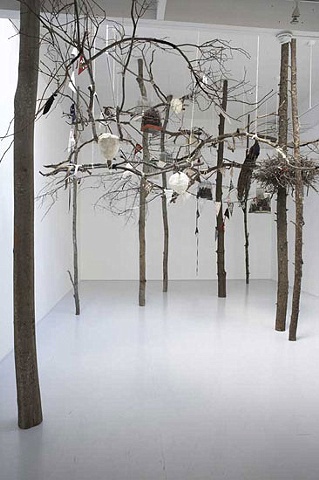 Always and Nothing installation wood string glass by Marc Swanson Bellwether Gallery New York