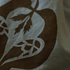 Handsewn and handprinted bread bag