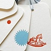 Winter letterpress tags