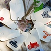 Farmyard letterpress gift tags