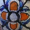 Tangerine Lobed Bottle